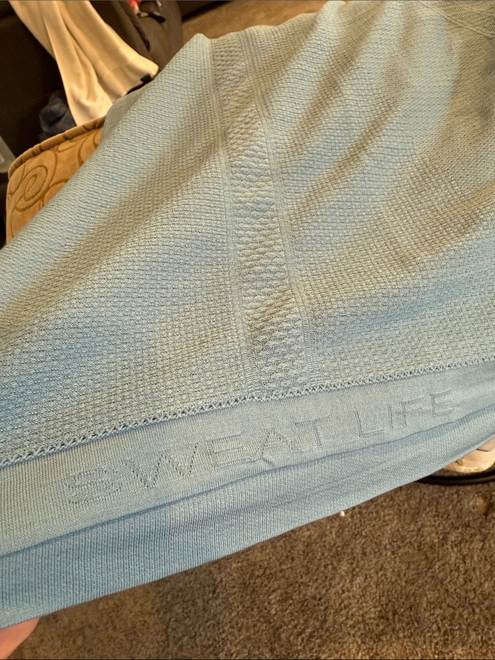 Lululemon Light Blue Swiftly Racerback Tank Top Aloha Size 6 - Picture 7 of 9